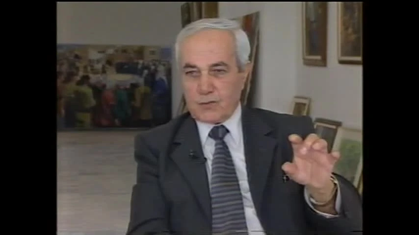 Wahib Bteddini speaking in a filmed interview