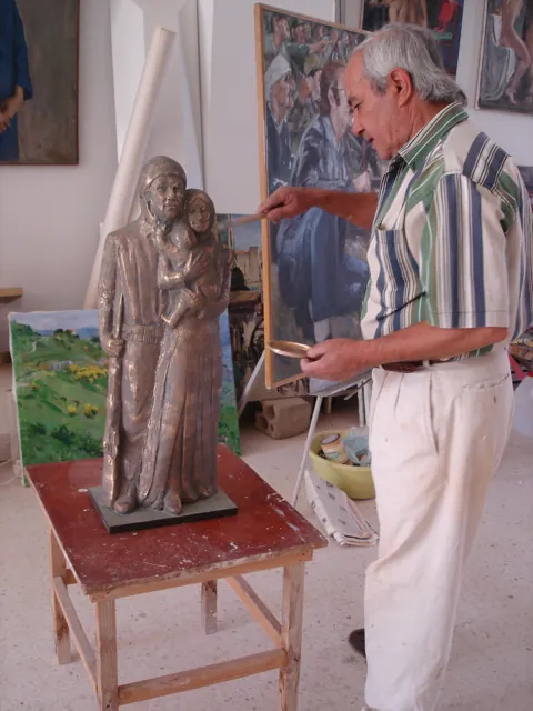 Wahib Bteddini — a sculpture in progress