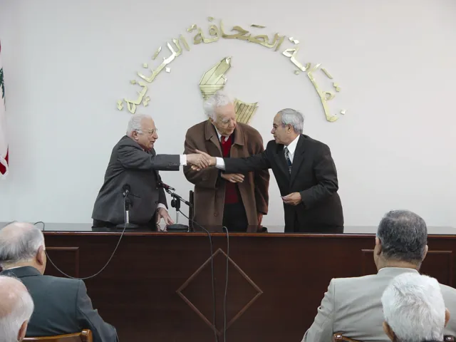 Wahib Bteddini — at a public presentation
