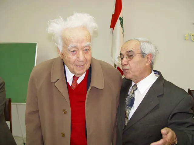 Wahib Bteddini — the artist at a public event