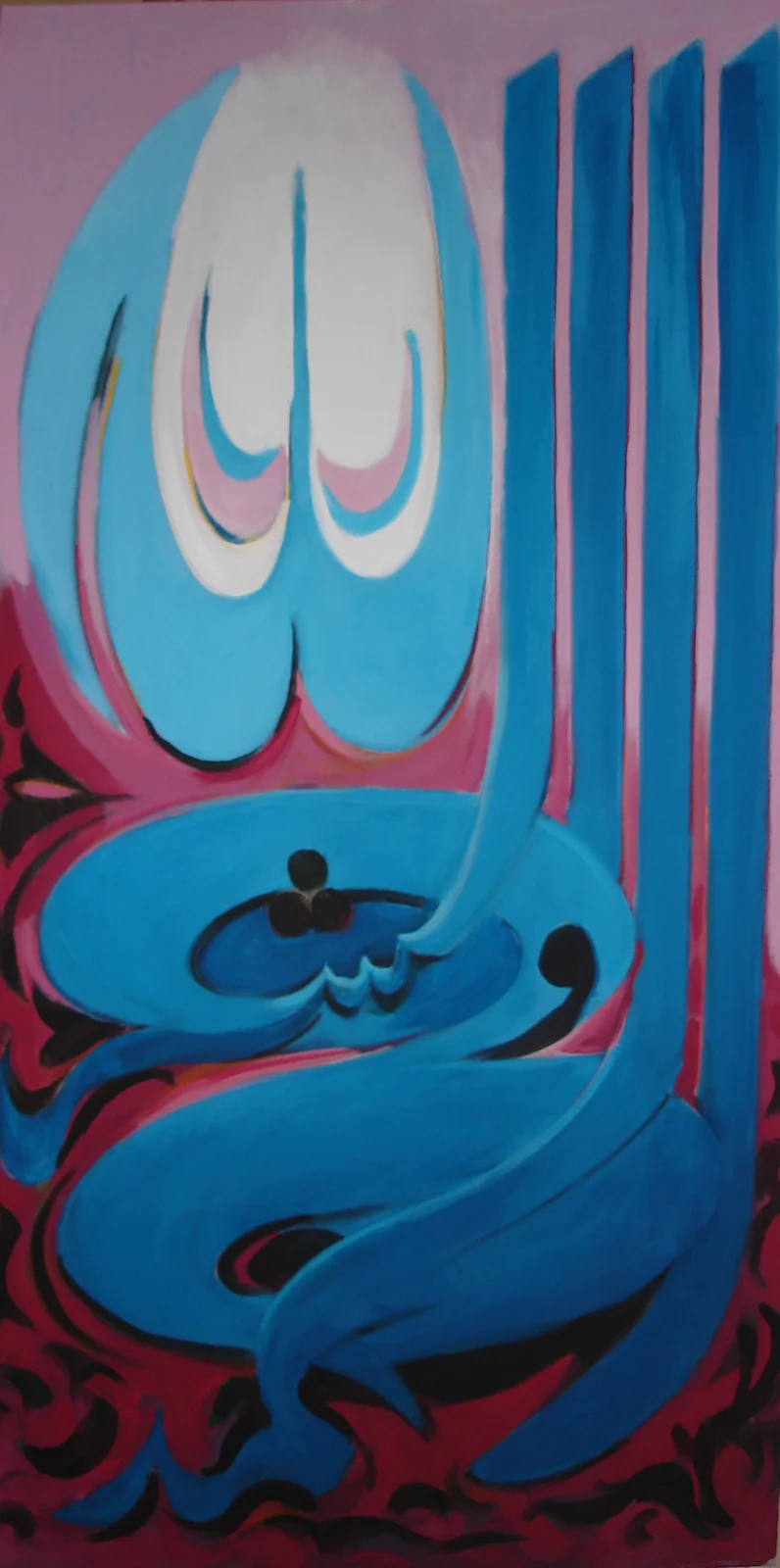 Arabic Letter in Blue number 1